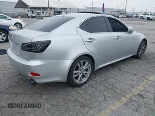 2007 Lexus IS with VIN JTHBK262X72054474, listed as a IAAI auction lot 42172869 with 106,364 mi miles. Bid and sale history available at carsss.com. Image 4.