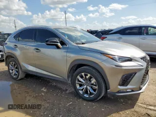 2020 Lexus NX 300 F Sport with VIN JTJSARBZ9L2169655, listed as a Copart auction lot 61182395 with 13,545 mi miles and Salvage title. Bid and sale history available at DreamBid. Image 4.