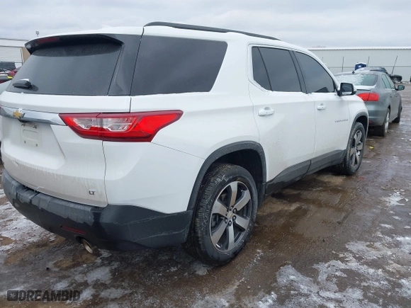 2021 Chevrolet Traverse LT Leather with VIN 1GNERHKWXMJ218191, listed as a IAAI auction lot 41512332 with 87,206 mi miles. Bid and sale history available at carsss.com. Image 4.