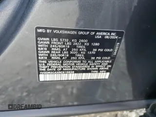 2024 Volkswagen Atlas SE с VIN 1V2DR2CAXRC616838, выставлен на аукционе Copart как лот 86742714 с пробегом Не указан миль и Списание • Salvage title. История ставок и продаж доступна на DreamBid. Изображение 15.