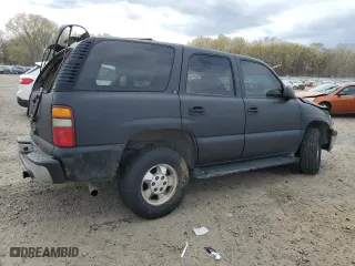 2002 Chevrolet Tahoe LS with VIN 1GNEK13Z52R295084, listed as a Copart auction lot 50594675 with 214,612 mi miles and Salvage Title. Bid and sale history available at carsss.com. Image 3.