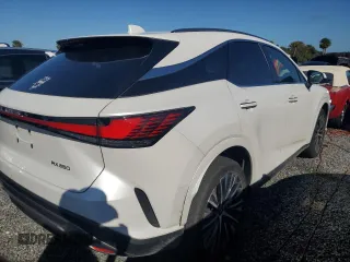 2023 Lexus RX with VIN JTJCHMAA8P2001493, listed as a Copart auction lot 74231914 with 1,228 mi miles and Non Repairable. Bid and sale history available at carsss.com. Image 3.