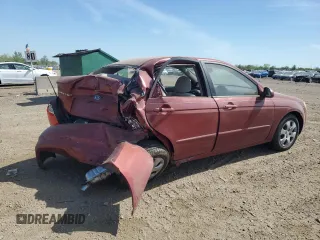 2005 Kia Spectra LX z VIN KNAFE121355162932, wystawiony jako Copart lot #56292625 z przebiegiem 92 828 mil mil oraz Szkoda całkowita • Salvage title. Historia ofert i sprzedaży dostępna na DreamBid. Obrazek 3.