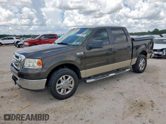 2008 Ford F-150 XL with VIN 1FTRW12W18KF04621, listed as a Copart auction lot 62176355 with 195,577 mi miles and Salvage title. Bid and sale history available at DreamBid. Image 1.