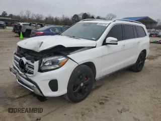 2017 Mercedes-Benz GLS 450 z VIN 4JGDF6EE0HA884966, wystawiony jako Copart lot #48803715 z przebiegiem 93 133 mil mil oraz Szkoda całkowita • Salvage title. Historia ofert i sprzedaży dostępna na DreamBid. Obrazek 1.