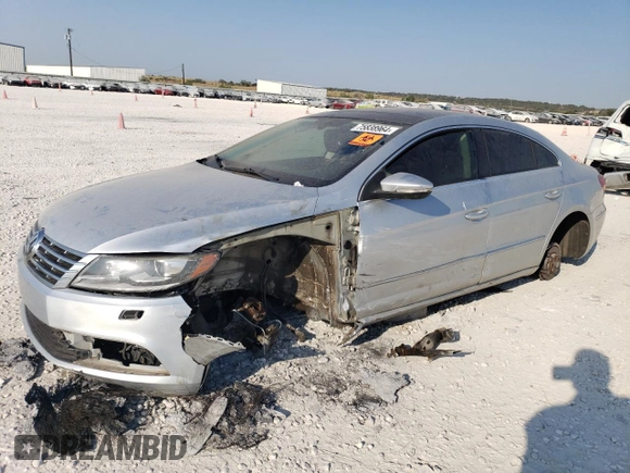 2014 Volkswagen CC Lux with VIN WVWRN7AN5EE528624, listed as a Copart auction lot 75838964 with 0 mi miles and Salvage Title. Bid and sale history available at carsss.com. Image 1.