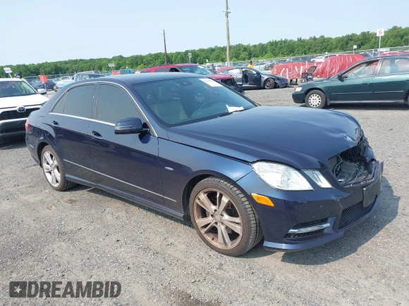 2012 Mercedes-Benz E 350 Luxury with VIN WDDHF8JB5CA614840, listed as a IAAI auction lot 42399909 with 143,298 mi miles and . Bid and sale history available at DreamBid. Image 1.