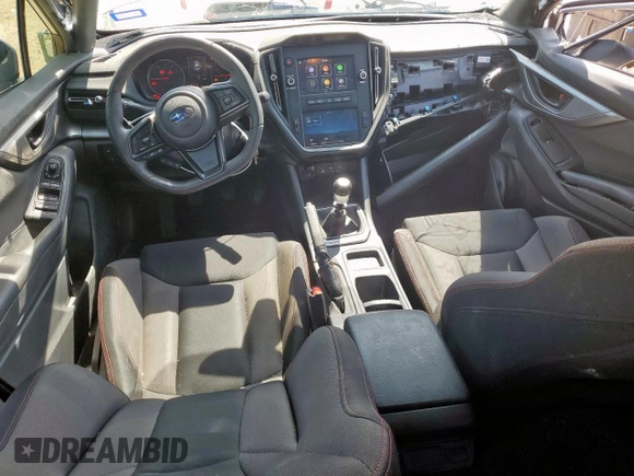 2022 Subaru WRX with VIN JF1VBAA64N9027221, listed as a Copart auction lot 56985005 with 22,787 mi miles and Salvage title. Bid and sale history available at DreamBid. Image 8.