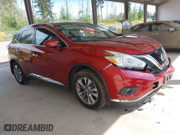 2017 Nissan Murano SL with VIN 5N1AZ2MH4HN175416, listed as a IAAI auction lot 42345395 with 72,962 mi miles and . Bid and sale history available at DreamBid. Image 1.