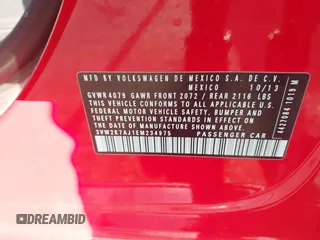 2014 Volkswagen Jetta S с VIN 3VW2K7AJ1EM234975, выставлен на аукционе IAAI как лот 42106679 с пробегом 78 942 миль миль и . История ставок и продаж доступна на DreamBid. Изображение 9.