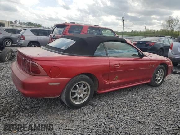 1998 Ford Mustang with VIN 1FAFP4442WF200058, listed as a Copart auction lot 51623085 with 89,013 mi miles and Salvage Title. Bid and sale history available at carsss.com. Image 3.