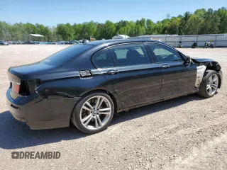 2013 BMW 7 Series 750Li xDrive with VIN WBAYF8C53DDE59271, listed as a Copart auction lot 50420424 with 79,534 mi miles and Salvage Title. Bid and sale history available at carsss.com. Image 3.