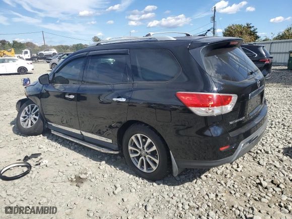 2013 Nissan Pathfinder SL with VIN 5N1AR2MM1DC616003, listed as a Copart auction lot 75128384 with 115,120 mi miles and Salvage Title. Bid and sale history available at carsss.com. Image 2.