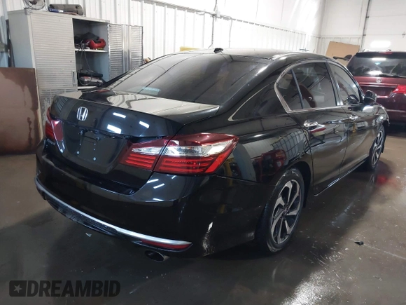 2016 Honda Accord EX with VIN 1HGCR2F78GA064005, listed as a IAAI auction lot 41714544 with 153,072 mi miles. Bid and sale history available at carsss.com. Image 4.