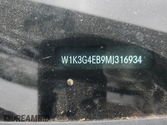 2021 Mercedes-Benz A 220 with VIN W1K3G4EB9MJ316934, listed as a Copart auction lot 53976145 with 37,131 mi miles and Salvage title. Bid and sale history available at DreamBid. Image 12.