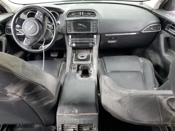 2018 Jaguar F-PACE 25t Premium with VIN SADCJ2FX9JA272704, listed as a Copart auction lot 48439155 with 106,738 mi miles and Salvage Title. Bid and sale history available at carsss.com. Image 8.