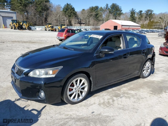 2011 Lexus CT 200h with VIN JTHKD5BH4B2038298, listed as a Copart auction lot 48111475 with 166918 miles and Clean Title. Bid and sale history available at carsss.com. Image 1.
