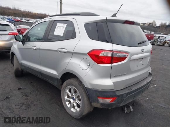 2019 Ford EcoSport SE with VIN MAJ6S3GL2KC263846, listed as a IAAI auction lot 41741329 with 70,094 mi miles. Bid and sale history available at carsss.com. Image 3.
