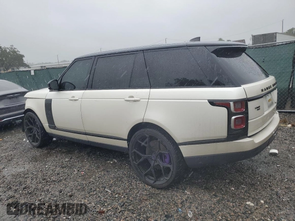 2020 Land Rover Range Rover with VIN SALGS5SE2LA404455, listed as a Copart auction lot 65601084 with 55,670 mi miles and Salvage title. Bid and sale history available at DreamBid. Image 2.