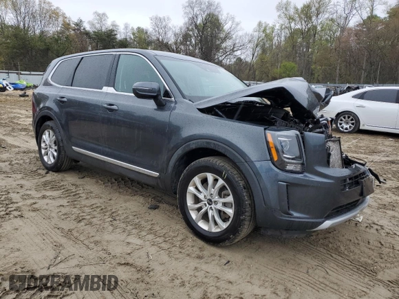 2021 Kia Telluride LX with VIN 5XYP24HC5MG188397, listed as a Copart auction lot 52902085 with 40,383 mi miles and Salvage title. Bid and sale history available at DreamBid. Image 4.