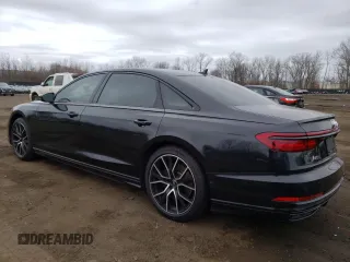 2020 Audi A8 L with VIN WAU8EAF85LN013807, listed as a Copart auction lot 47556075 with 44,921 mi miles and Salvage Title. Bid and sale history available at carsss.com. Image 2.
