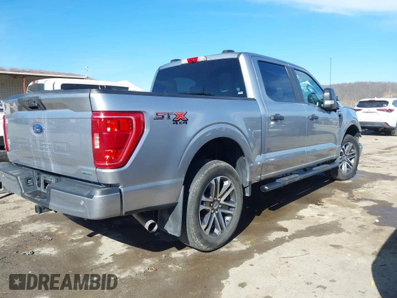 2021 Ford F-150 XL with VIN 1FTEW1EP2MFC44056, listed as a IAAI auction lot 41716105 with 58,979 mi miles and . Bid and sale history available at DreamBid. Image 4.