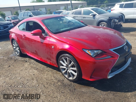 2016 Lexus RC 300 F Sport with VIN JTHSM5BC1G5000408, listed as a IAAI auction lot 42499409 with 103,632 mi miles and . Bid and sale history available at DreamBid. Image 1.