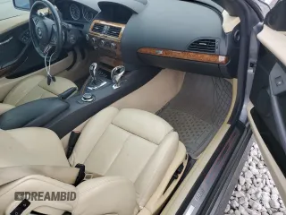 2008 BMW 6 Series 650i with VIN WBAEB53538CX62802, listed as a Copart auction lot 71491984 with 84,252 mi miles and Salvage Title. Bid and sale history available at carsss.com. Image 8.