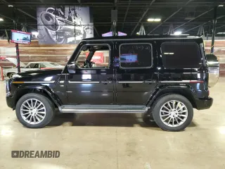 2021 Mercedes-Benz G 550 with VIN W1NYC6BJ1MX418396, listed as a Copart auction lot 83761414 with 25,151 mi miles and Salvage Title. Bid and sale history available at DreamBid. Image 3.