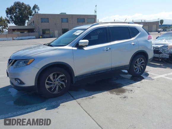 2015 Nissan Rogue SL with VIN 5N1AT2MV5FC865790, listed as a IAAI auction lot 42140295 with 127,782 mi miles. Bid and sale history available at carsss.com. Image 17.