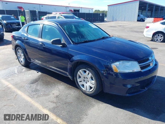 2014 Dodge Avenger SE z VIN 1C3CDZABXEN113507, wystawiony jako IAAI lot #40817289 z przebiegiem 133 034 mil mil oraz . Historia ofert i sprzedaży dostępna na DreamBid. Obrazek 1.