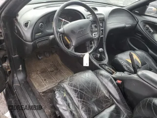 1995 Ford Mustang GT with VIN 1FALP42T6SF280181, listed as a Copart auction lot 43756215 with 57,522 mi miles and Salvage title. Bid and sale history available at DreamBid. Image 8.