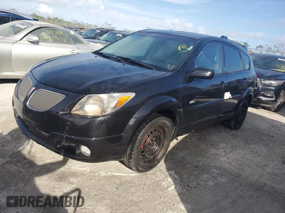 2007 Pontiac Vibe with VIN 5Y2SL65867Z400183, listed as a Copart auction lot 76746374 with 216,180 mi miles and Non Repairable. Bid and sale history available at DreamBid. Image 1.