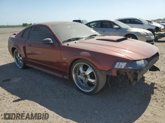 2002 Ford Mustang GT Deluxe with VIN 1FAFP42XX2F147813, listed as a Copart auction lot 51479485 with Not provided miles and Salvage title. Bid and sale history available at DreamBid. Image 4.