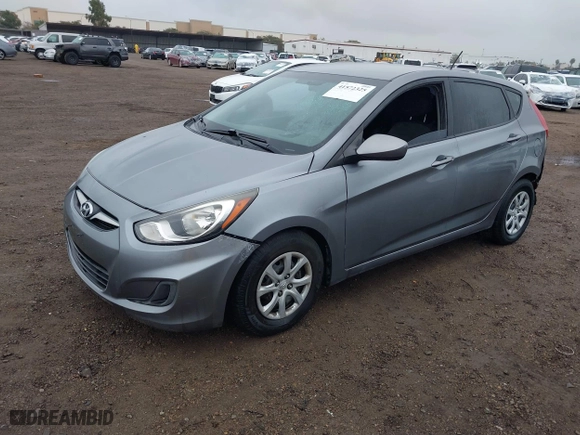 2014 Hyundai Accent GS with VIN KMHCT5AE3EU176306, listed as a IAAI auction lot 41572325 with 179,277 mi miles. Bid and sale history available at carsss.com. Image 2.