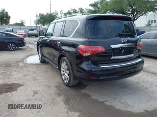 2014 Infiniti QX80 with VIN JN8AZ2NF0E9552320, listed as a IAAI auction lot 42339352 with 160,583 mi miles and . Bid and sale history available at DreamBid. Image 3.