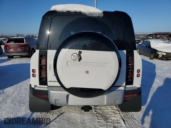 2024 Land Rover Defender S with VIN SALEJ7EX6R2347361, listed as a Copart auction lot 87747555 with 4,176 mi miles and Salvage title. Bid and sale history available at DreamBid. Image 6.