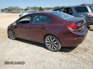 2015 Honda Civic Sedan EX-L with VIN 19XFB2F90FE034994, listed as a Copart auction lot 50828665 with 204,042 mi miles and Salvage Title. Bid and sale history available at carsss.com. Image 2.