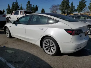 2022 Tesla Model 3 Long Range with VIN 5YJ3E1EB5NF145364, listed as a Copart auction lot 48956045 with 80,485 mi miles and Clean Title. Bid and sale history available at carsss.com. Image 2.