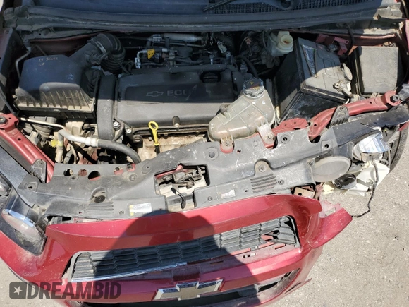 2012 Chevrolet Sonic LT with VIN 1G1JC6SH9C4133623, listed as a Copart auction lot 60065525 with 141,930 mi miles and Salvage title. Bid and sale history available at DreamBid. Image 11.