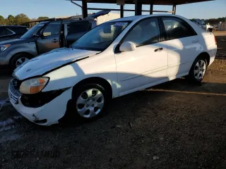 2008 Kia Spectra SX with VIN KNAFE121785526466, listed as a Copart auction lot 80954954 with 348,788 mi miles and Salvage Title. Bid and sale history available at carsss.com. Image 1.