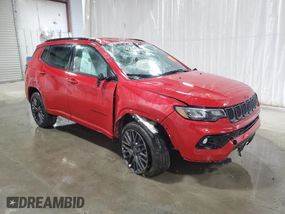 2023 Jeep Compass (RED) Edition with VIN 3C4NJDCN2PT511644, listed as a Copart auction lot 50709835 with 46,559 mi miles and Non Repairable. Bid and sale history available at carsss.com. Image 4.