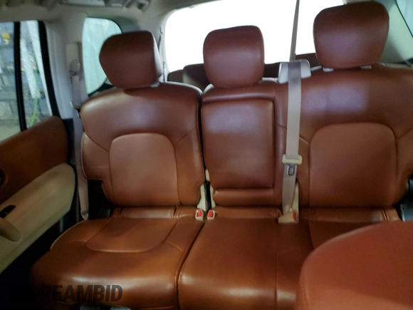 2018 Nissan Armada SV with VIN JN8AY2NC3J9551374, listed as a Copart auction lot 43042155 with 102,472 mi miles and Salvage Title. Bid and sale history available at carsss.com. Image 10.