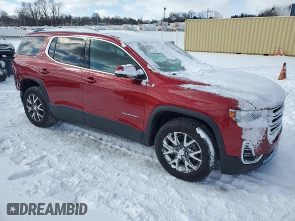 2021 GMC Acadia SLE with VIN 1GKKNKLS5MZ199328, listed as a Copart auction lot 44685295 with 34,622 mi miles and Salvage Title. Bid and sale history available at DreamBid. Image 4.