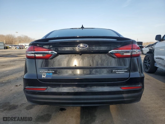 2020 Ford Fusion Hybrid Titanium with VIN 3FA6P0RU1LR139527, listed as a Copart auction lot 47348495 with 75,405 mi miles and Salvage Title. Bid and sale history available at carsss.com. Image 6.