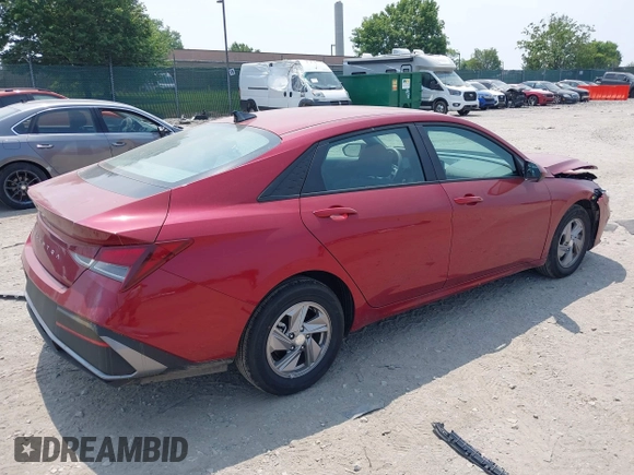 2024 Hyundai Elantra SE with VIN KMHLL4DG7RU844685, listed as a IAAI auction lot 42335520 with 2,534 mi miles and . Bid and sale history available at DreamBid. Image 4.