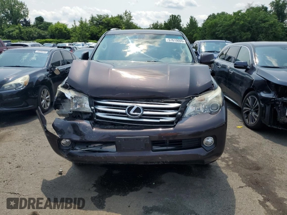 2012 Lexus GX 460 with VIN JTJBM7FX9C5036817, listed as a Copart auction lot 57619005 with 172,994 mi miles and Salvage title. Bid and sale history available at DreamBid. Image 5.