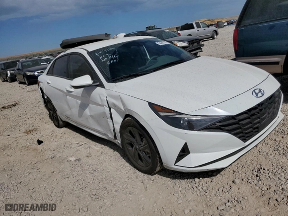 2022 Hyundai Elantra SEL with VIN 5NPLS4AG4NH079628, listed as a Copart auction lot 64655124 with 41,967 mi miles and Salvage Title. Bid and sale history available at carsss.com. Image 4.