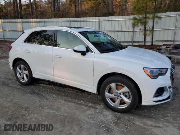 2020 Audi Q3 Premium with VIN WA1AECF38L1011684, listed as a Copart auction lot 36844563 with 70,503 mi miles. Bid and sale history available at carsss.com. Image 4.