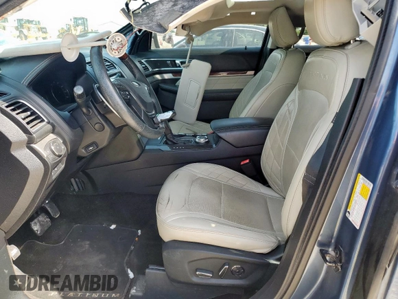 2018 Ford Explorer Platinum с VIN 1FM5K8HT3JGB17363, выставлен на аукционе Copart как лот 61591685 с пробегом 85 355 миль миль и Списание • Salvage title. История ставок и продаж доступна на DreamBid. Изображение 7.